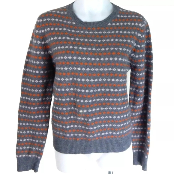 A.P.C. Wool Geometric Crewneck Sweater - Picture 1 of 4